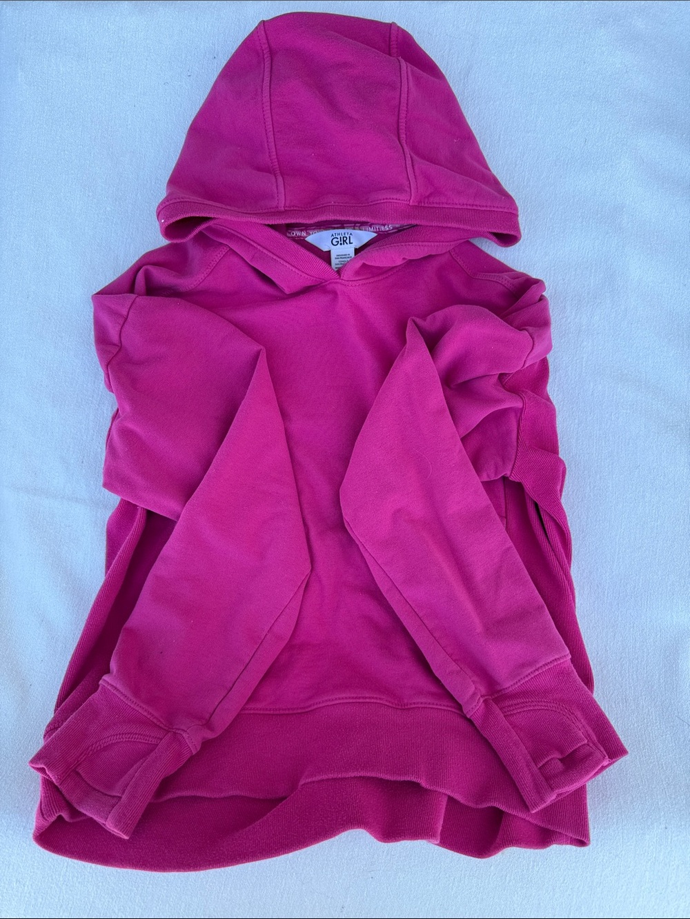 Athleta Girls Fuchsia Hooded Pullover